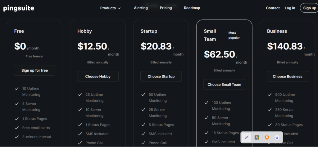 PingSuite Pricing