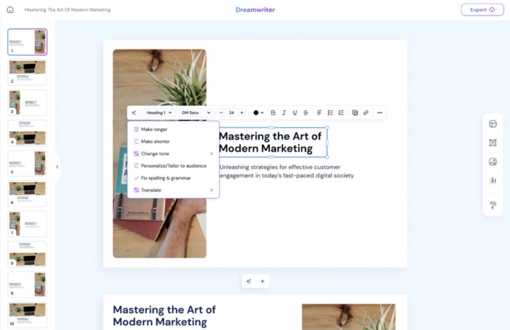 Buy Dreamwriter AI Content Marketing Software now