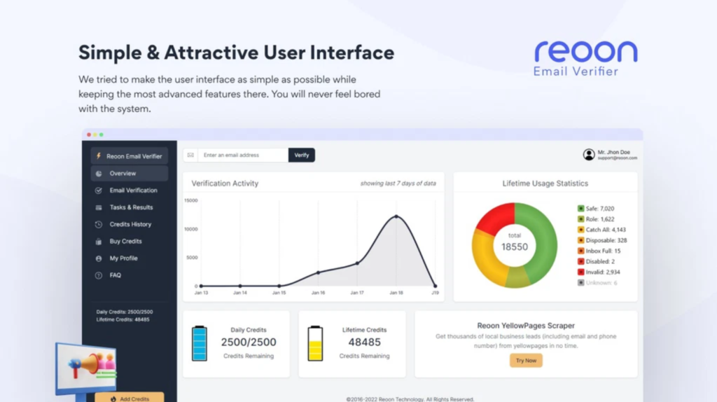 Free Email Verifier Reoon Trial