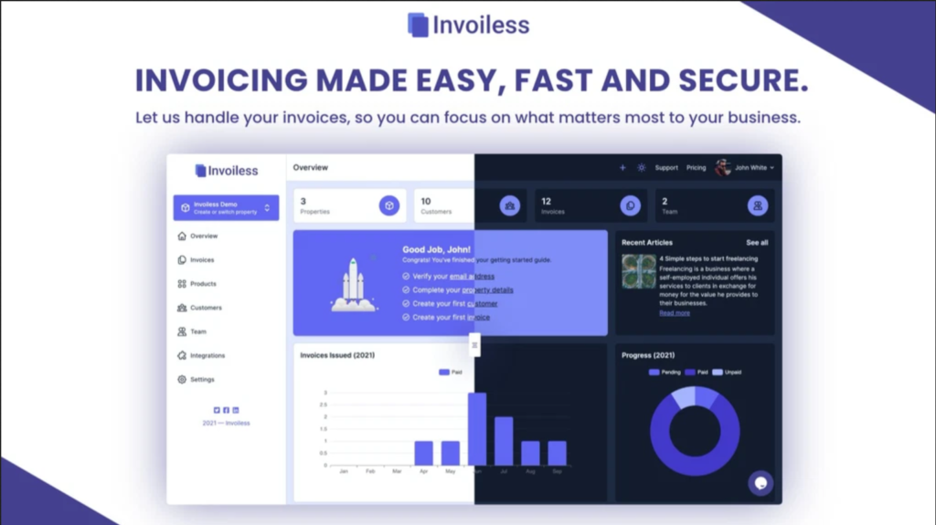 Free Trial Invoiless Online Invoicing Tools