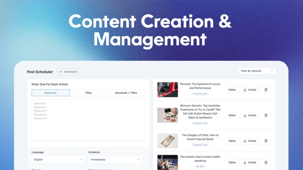 Free Trial WPAutoBlog Content Marketing tool