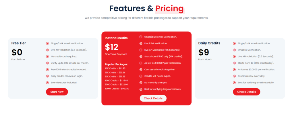 Reoon Email Verifier Pricing & Plans