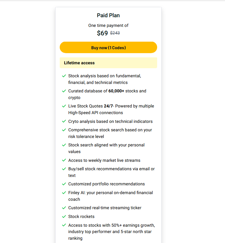 Sterling Stock Picker Pricing & Plans