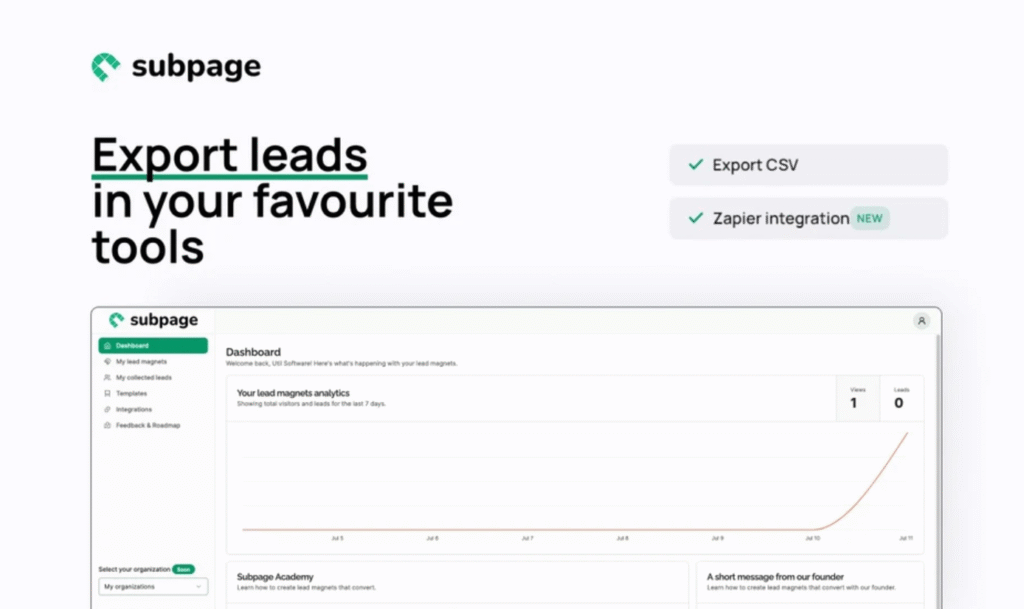 Buy Subpage Lead Generation Software now