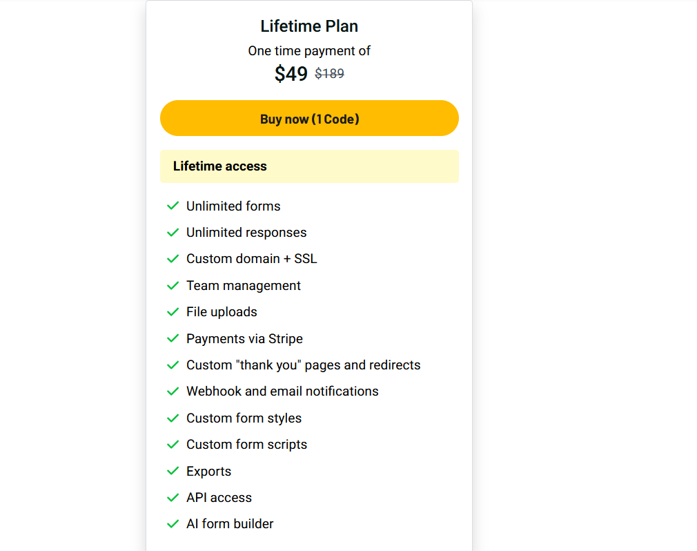 Deftform Pricing & Plans