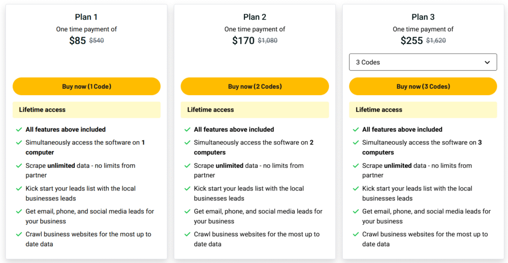 Reoon Lead Scraper Pricing & Plans